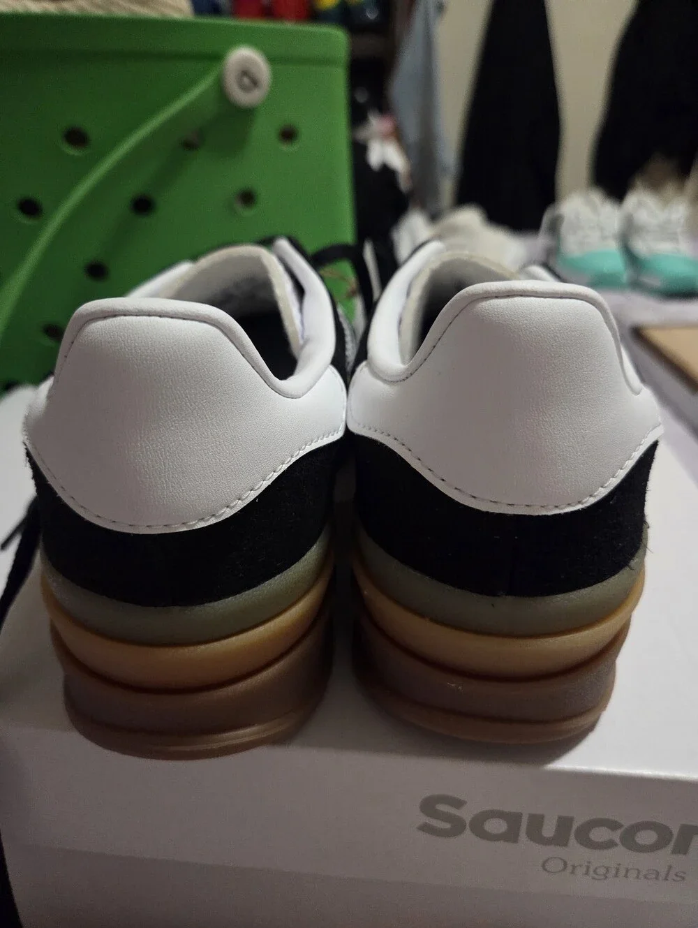 adidas Men’s Black Suede Sneakers with White 3-Stripes